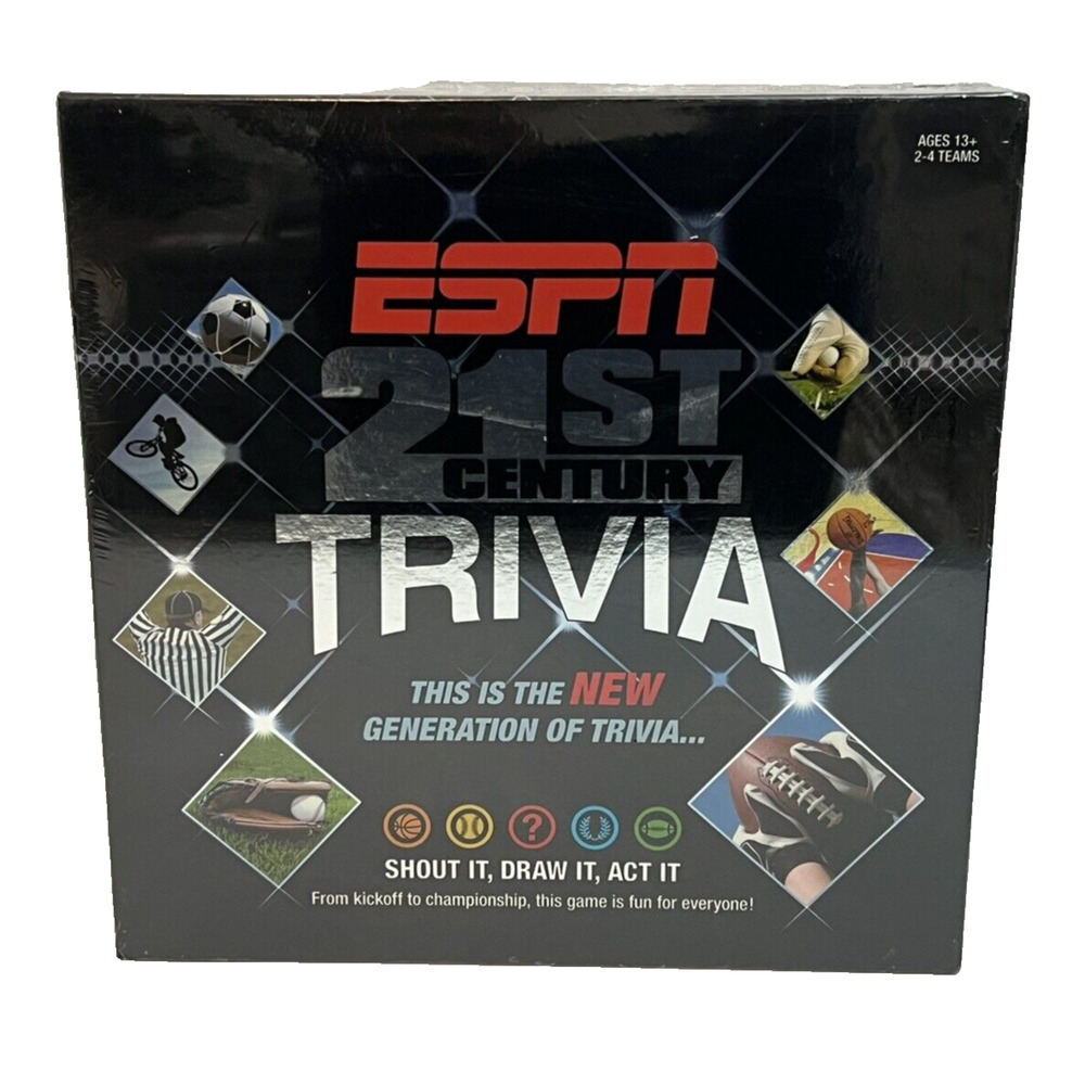 ESPN 21st Century Sports Trivia Game - USAopoly- NFL, NBA, MLB, NHL Games